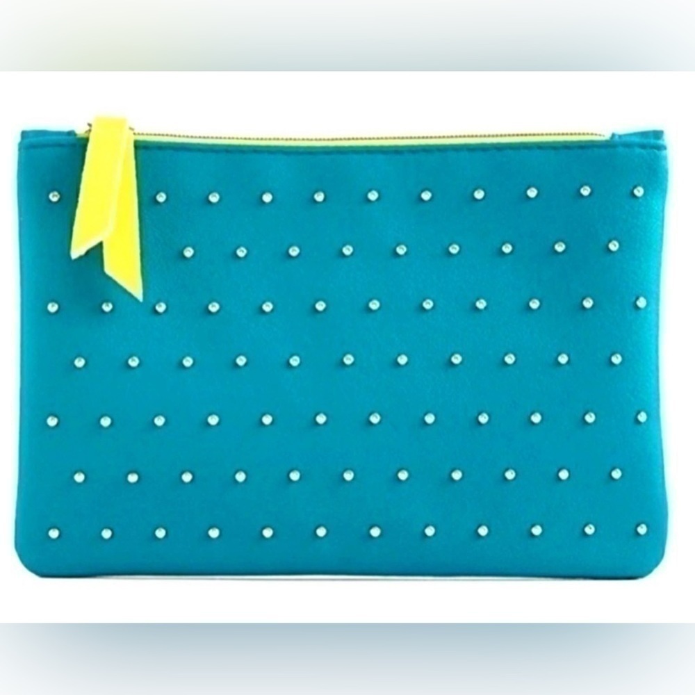 IPSY 100th Glam Bag Turquoise studded Neon…